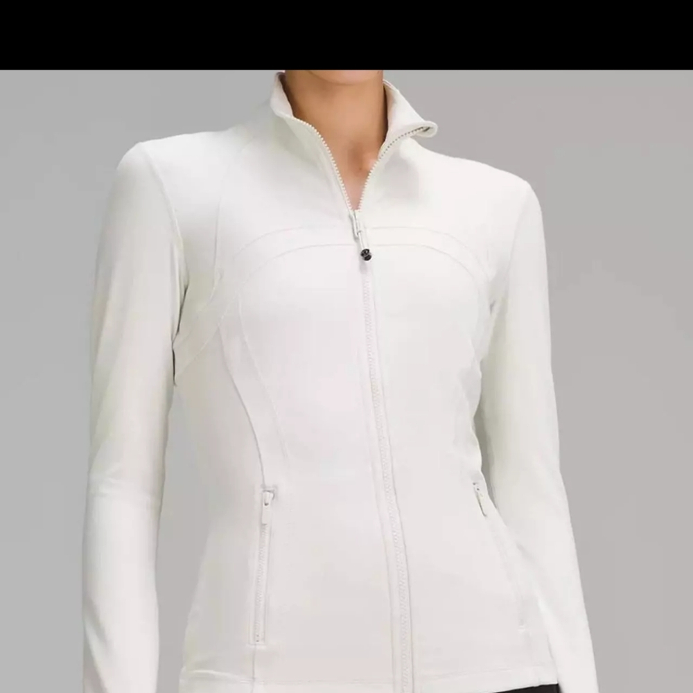 lululemon define athletic jacket size 4. White